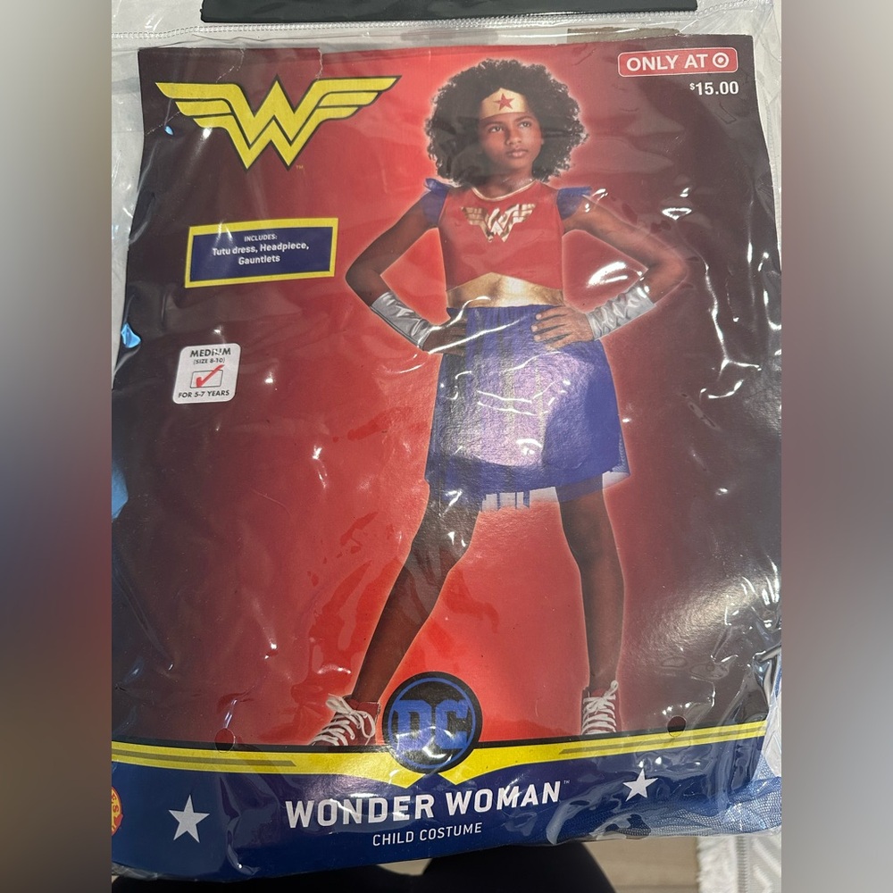 DC Wonder Woman Kids Costume - Red, Blue, Gold